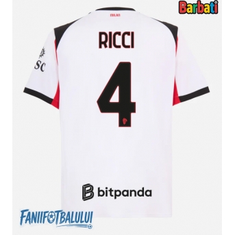 AC Milan Samuele Ricci #4 Tricou Fotbal Replică 2025-26 Barbati Deplasare